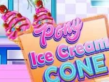 Pony Ice Cream Cone